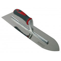 Flooring Trowel Stainless Steel Soft Grip Handle 16 x 4in