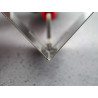 Internal Corner Trowel Stainless Steel Soft Grip Handle 4 x 3 x 3in