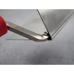 Internal Corner Trowel Stainless Steel Soft Grip Handle 4 x 3 x 3in