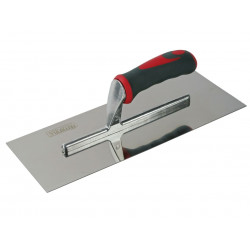 Plasterer's Finishing Trowel Stainless Steel Soft Grip Handle 13 x 5in