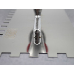 Notched Trowel Serrated 10mm Stainless Steel Soft Grip Handle 13 x 4.1/2in