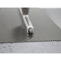 Notched Trowel V 3mm Soft Grip Handle 11 x 4.1/2in
