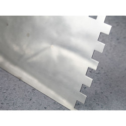 Notched Trowel Serrated 10mm Stainless Steel Soft Grip Handle 13 x 4.1/2in