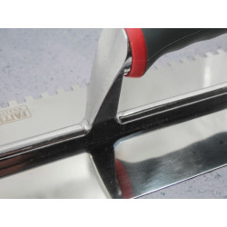 Notched Trowel Serrated 6mm Stainless Steel Soft Grip Handle 11 x 4.1/2in
