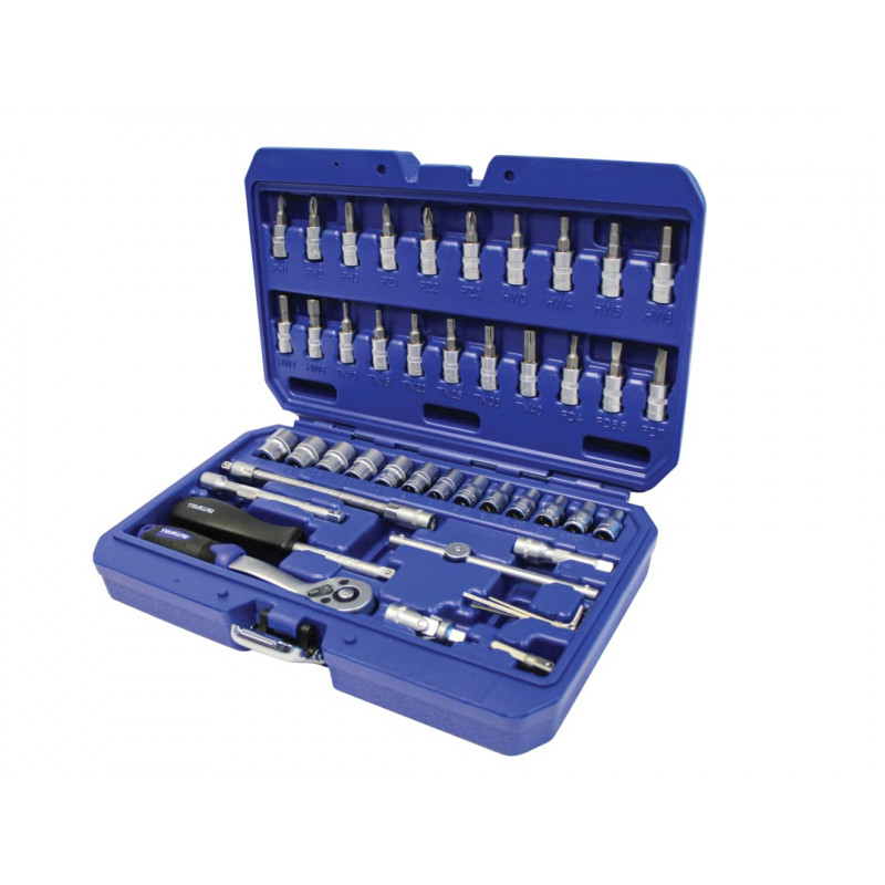 1/4in Drive Socket Set, 46 Piece