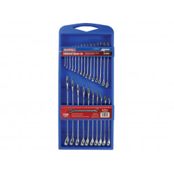 Chrome Vanadium Comb Spanner Set, 25 Piece