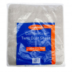 Lynwood SH200 Cotton Rich Twill Dust Sheet 3.65 × 2.75m