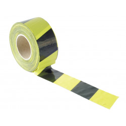 Barrier Tape 70mm x 500m Black & Yellow