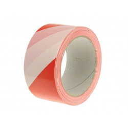 Economy Self-Adhesive Hazard Tape Red/White 50mm x 33m