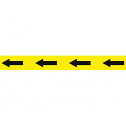 Laminated Self-Adhesive Hazard Tape Arrows Black/Yellow 50mm x 33m