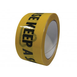 Laminated Self-Adhesive Hazard Tape Social Distance Black/Yellow 50mm x 33m