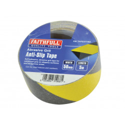 Anti-Slip Tape 50mm x 5m Black & Yellow Hazard