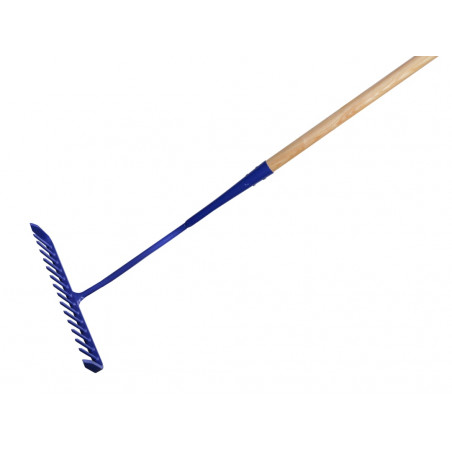 Tarmac Rake 16 Round Teeth - Wooden Handled