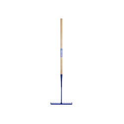 Tarmac Rake 16 Round Teeth - Wooden Handled