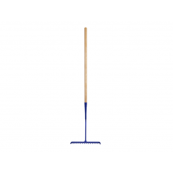 Tarmac Rake 16 Round Teeth - Wooden Handled
