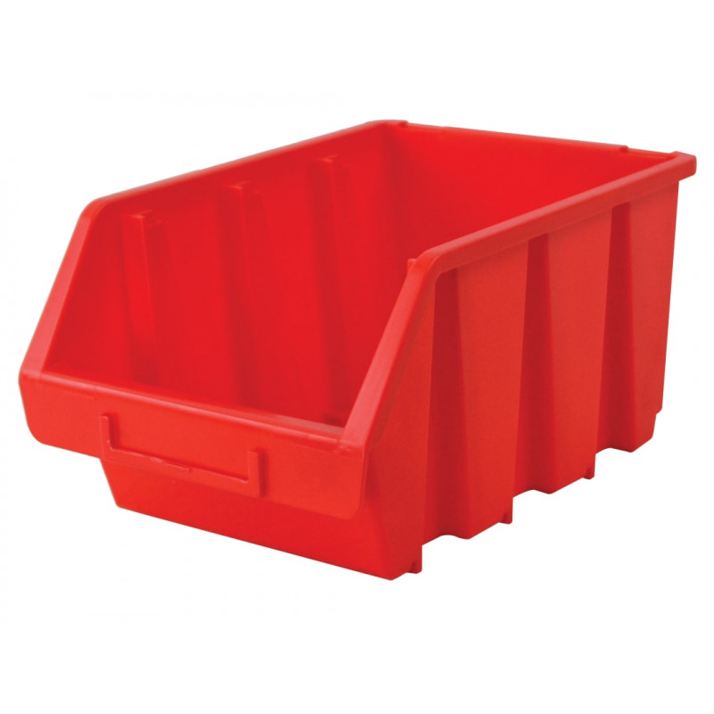 Interlocking Storage Bin Size 3 Red 170 x 240 x 126mm Interlocking Storage Bin Size 3 Red 170 x 240 x 126mm