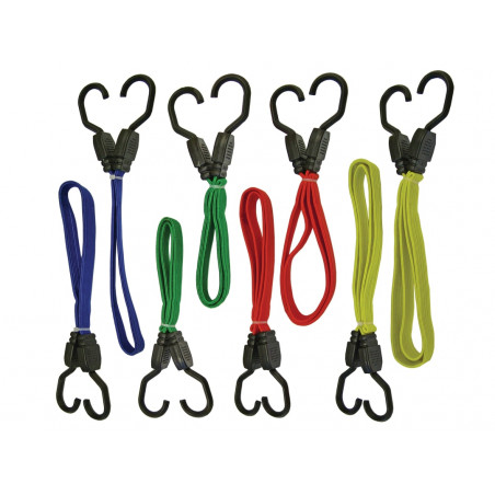 Flat Bungee Cord Set 8 Piece