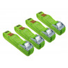 Cam Buckle Tie-Downs 5m x 25mm, 4 Piece