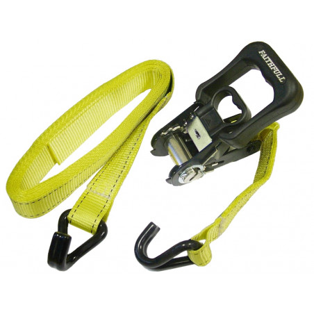 Ratchet Tie-Downs J-Hook 5m x 32mm Breaking Strain 1320kg/daN 2 Piece