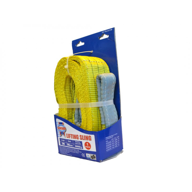 Lifting Sling Yellow 3 Tonne 90mm x 3m Lifting Sling Yellow 3 Tonne 90mm x 3m
