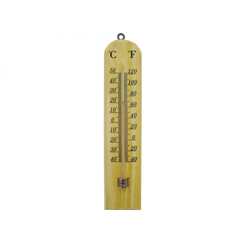 Wall Thermometer - Wood 260mm Wall Thermometer - Wood 260mm