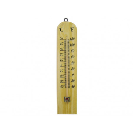 Wall Thermometer - Wood 260mm