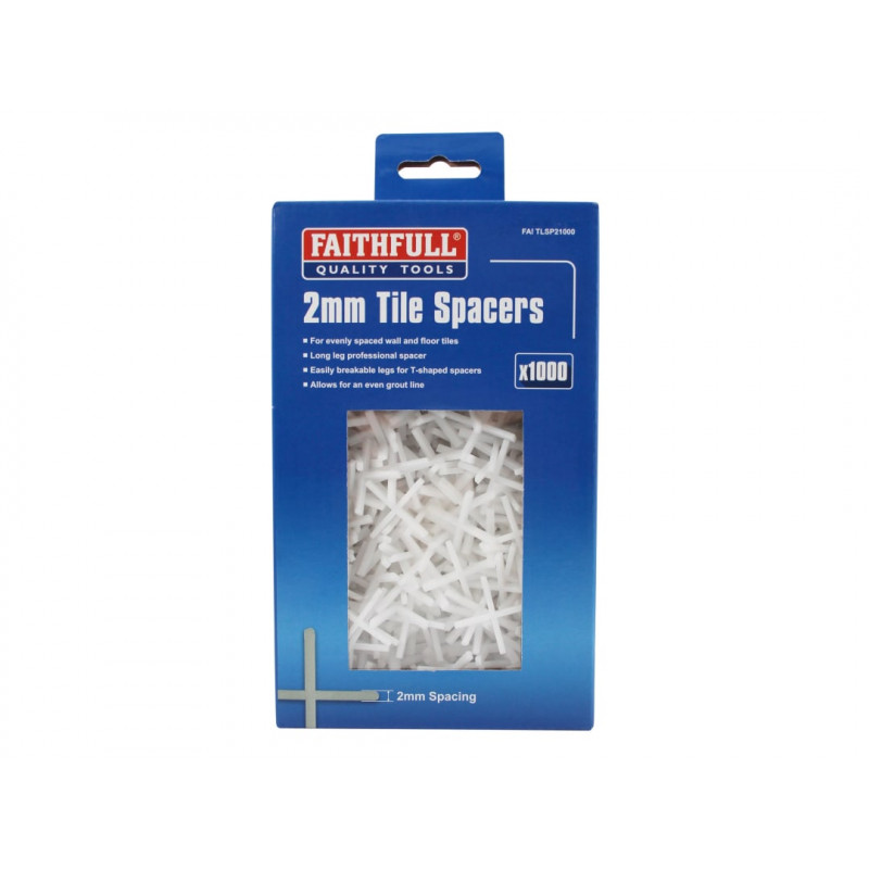Tile Spacer Long Leg 2mm (Tub 1000) Tile Spacer Long Leg 2mm (Tub 1000)