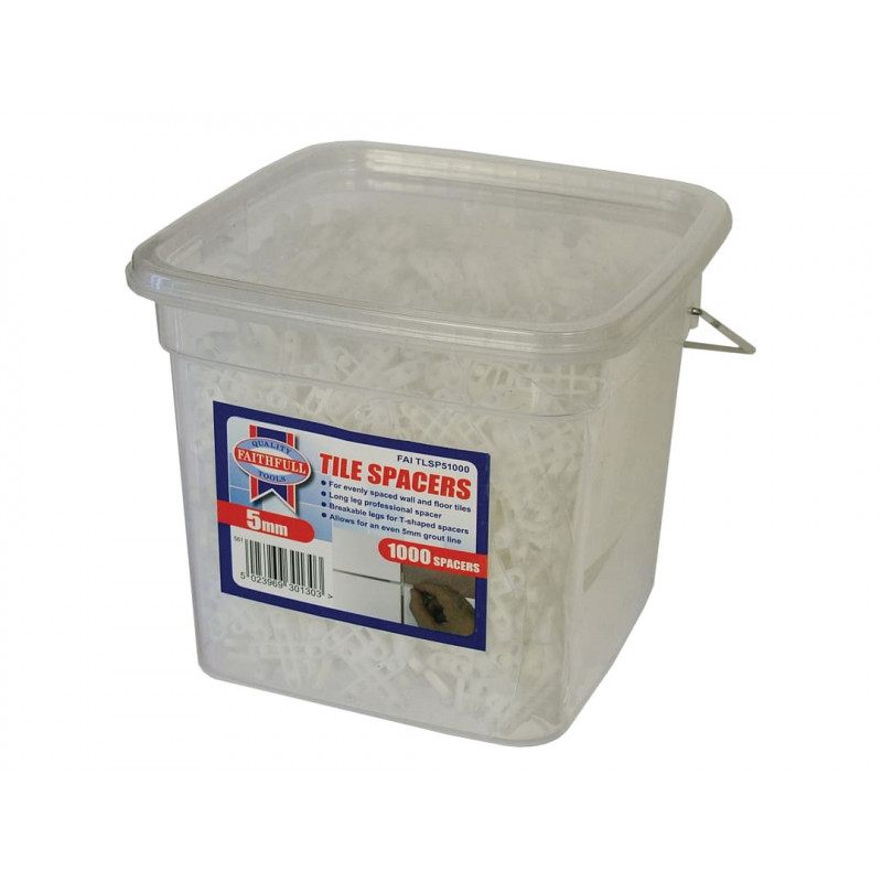 Tile Spacer Long Leg 5mm (Tub 1000) Tile Spacer Long Leg 5mm (Tub 1000)