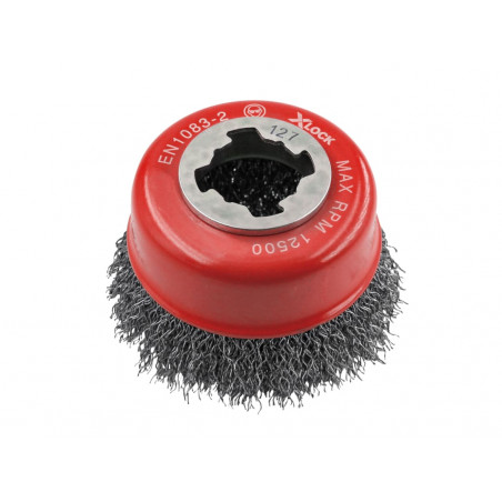 X-LOCK Wire Cup Brush 75mm M14x2, 0.30mm Steel Wire