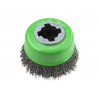X-LOCK Wire Cup Brush 75mm M14x2, 0.30mm Stainless Steel Wire