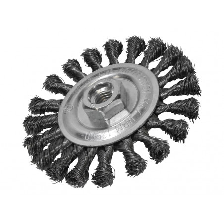 Circular Wire Brush 115 x 12mm M14x2 Bore, 0.35mm Wire