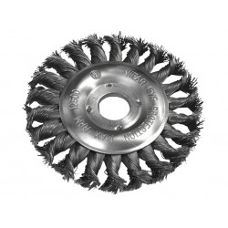 Circular Wire Brush 115 x 12mm M14x2 Bore, 0.35mm Wire