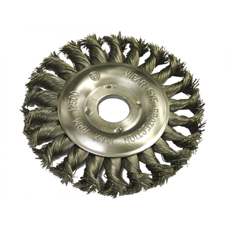 Circular Wire Brush 125 x 12mm 22.2mm Bore, 0.50mm Wire Circular Wire Brush 125 x 12mm 22.2mm Bore, 0.50mm Wire