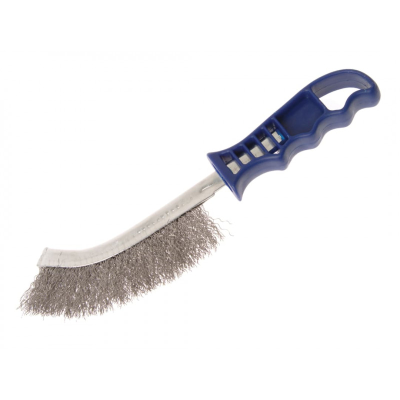 Wire Scratch Brush Stainless Steel Blue Handle Wire Scratch Brush Stainless Steel Blue Handle