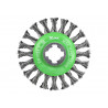 X-LOCK Conical Wire Brush 115mm M14x2, 0.50mm Stainless Steel Wire