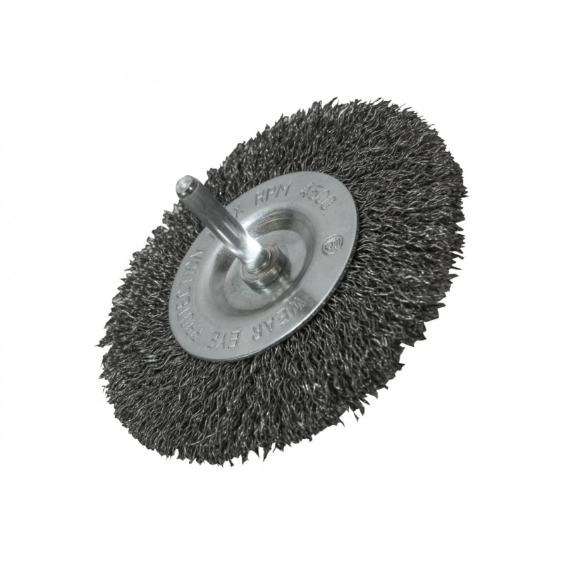 Wire Brush 100mm x 6mm Shank, 0.30 Wire Wire Brush 100mm x 6mm Shank, 0.30 Wire