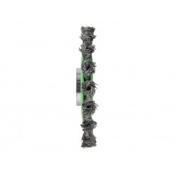 X-LOCK Conical Wire Brush 115mm M14x2, 0.50mm Stainless Steel Wire
