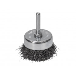 Wire Cup Brush 50mm x 6mm Shank, 0.30mm Wire