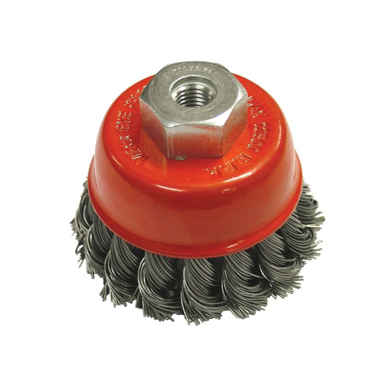 Wire Cup Brush Twist Knot 65mm M10x1.5, 0.50mm Steel Wire Wire Cup Brush Twist Knot 65mm M10x1.5, 0.50mm Steel Wire
