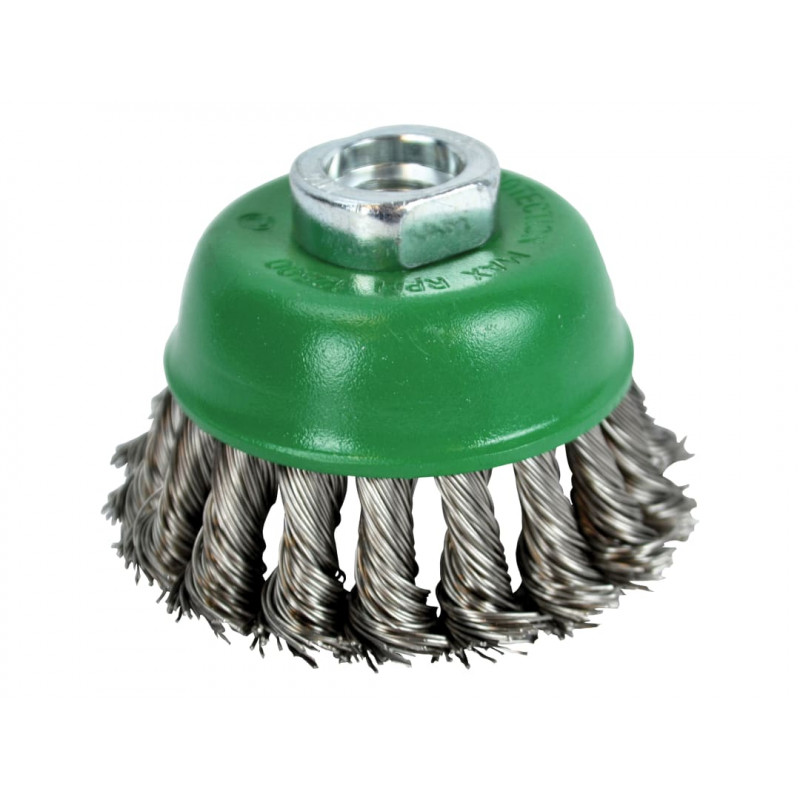 Wire Cup Brush Twist Knot 65mm M14x2, 0.50mm Stainless Steel Wire Wire Cup Brush Twist Knot 65mm M14x2, 0.50mm Stainless Steel Wire