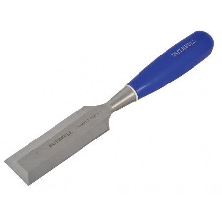 Bevel Edge Chisel Blue Grip 38mm (1.1/2in)