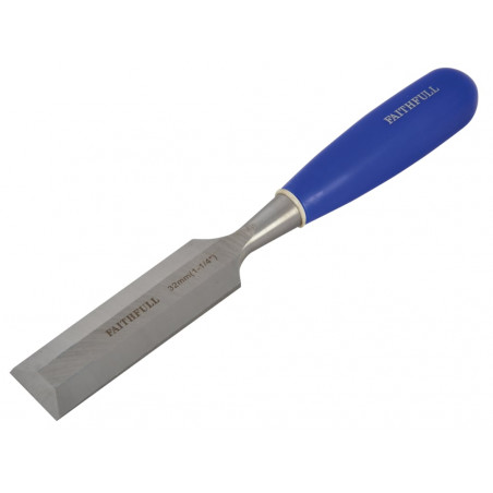 Bevel Edge Chisel Blue Grip 32mm (1.1/4in)