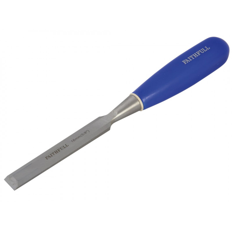 Bevel Edge Chisel Blue Grip 16mm (5/8in) Bevel Edge Chisel Blue Grip 16mm (5/8in)