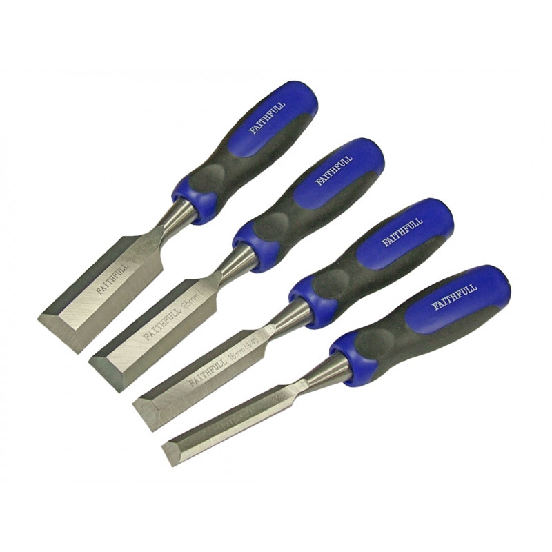 Bevel Edge Butt Chisel Set, 4 Piece Bevel Edge Butt Chisel Set, 4 Piece