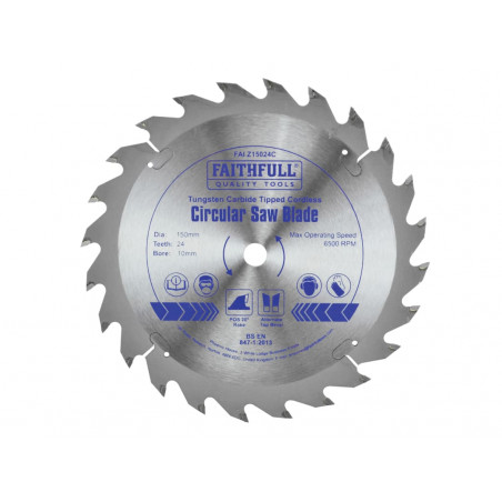 TCT Cordless Trimsaw Blade 150 x 10mm x 24T POS
