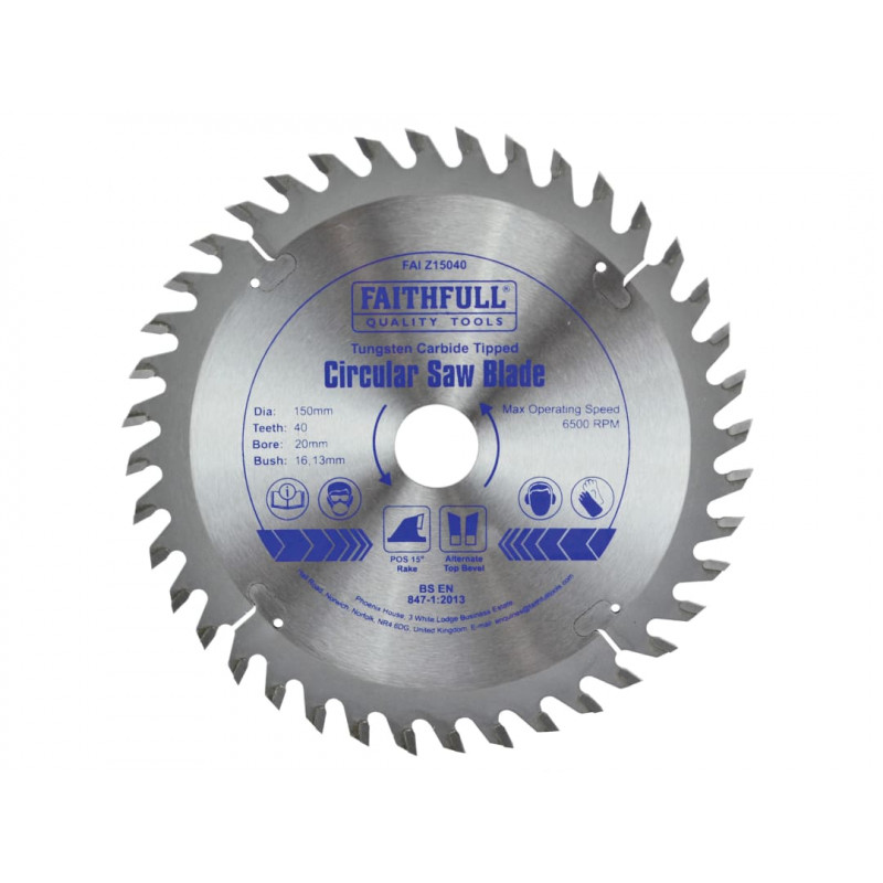 TCT Circular Saw Blade 150 x 20mm x 40T POS TCT Circular Saw Blade 150 x 20mm x 40T POS