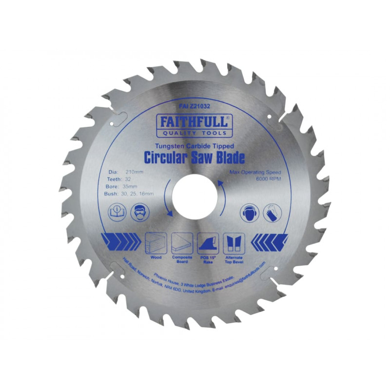 TCT Circular Saw Blade 210 x 35mm x 32T POS TCT Circular Saw Blade 210 x 35mm x 32T POS