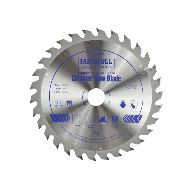 TCT Circular Saw Blade 230 x 30mm x 30T POS TCT Circular Saw Blade 230 x 30mm x 30T POS