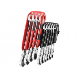 467BF.JP10PB Ratchet Combination Flexi Wrench Set, 10 Piece