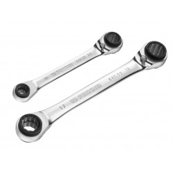 Quatro Ratcheting Spanner Set, 2 Piece